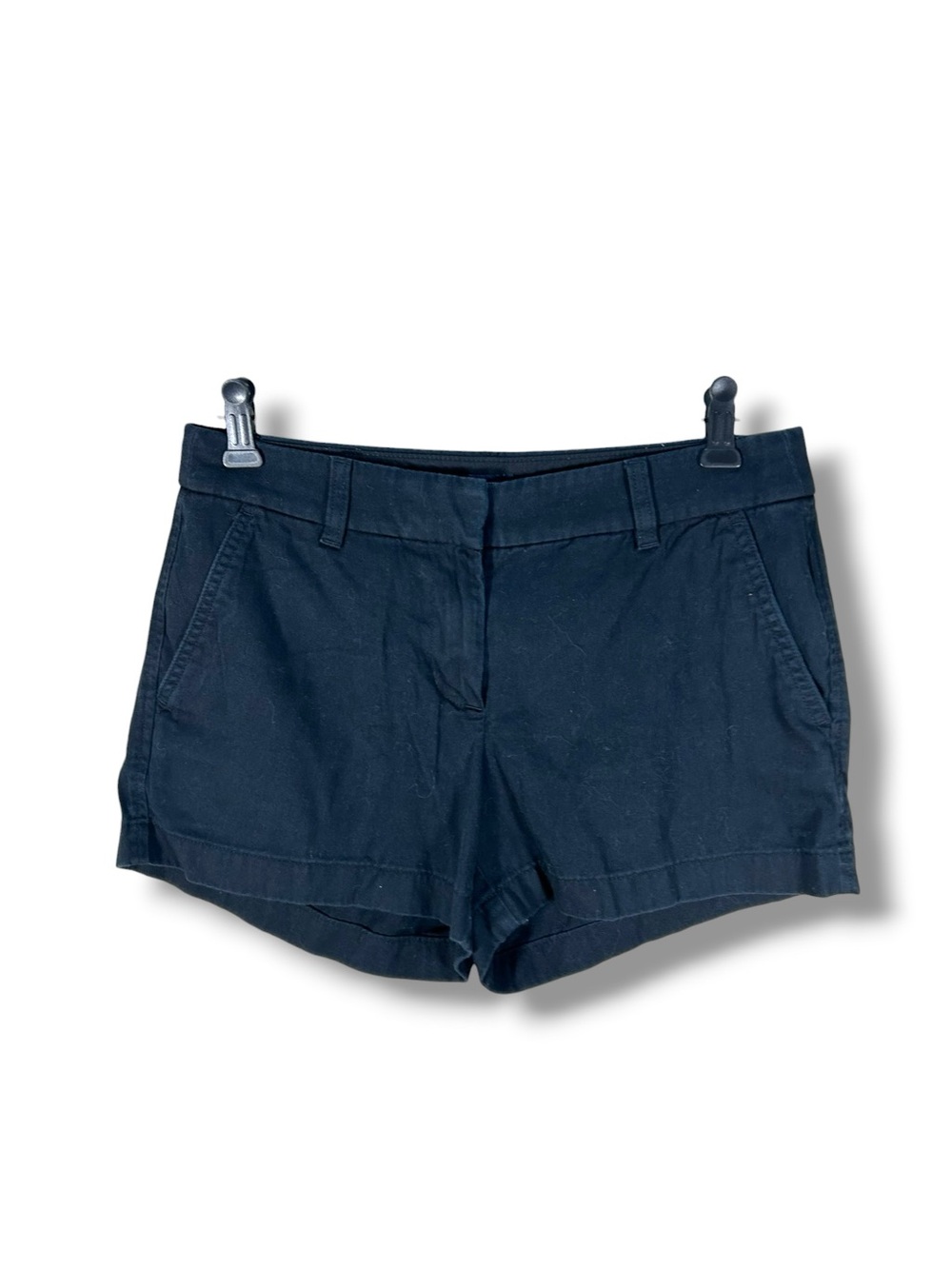 Women’s J.Crew Factory Black Cotton Chino Shorts Size 4